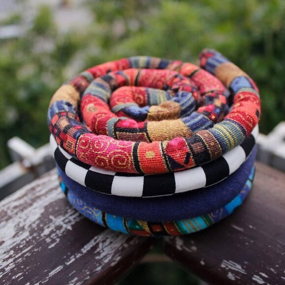 Hair Tie Dreadlock Accessories Fabric Wrap Secure Ponytail Holders for Women & M